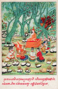 Temiya Jataka, circa 1910 (illustration) by School Laotian