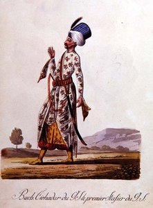 Sultan, from album of Turkish costumes, late 18th century by School Levantine