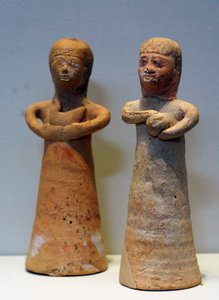 Women Bringing Offerings, from Achziv, Northern Israel, 8th-7th Century BC by School Levantine