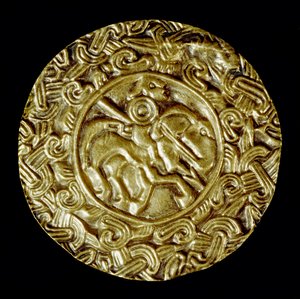 Barbarian Art of Lombardy: Gold Disc by School Lombard
