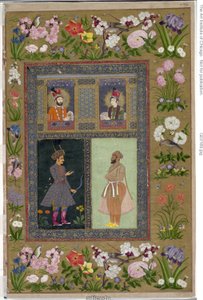 Page from the St. Petersburg Album by School Mughal
