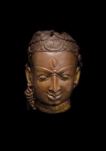 Repousse mask of Shiva, c.11th century by School Nepalese