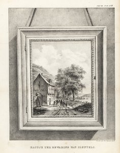 Locker for the Storage of Keys Hidden in a Picture Frame with Landscape by School Netherlandish