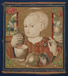 The Infant Christ Pressing the Wine of the Eucharist, c.1500 by School Netherlandish