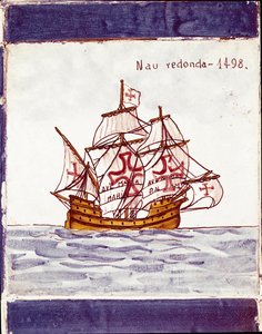 Representation of a Carrack of the Portuguese Fleet by School Portuguese
