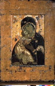 The Virgin of Vladimir by School Russian