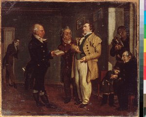 Prince Vasily Khovansky and a Jester by School Russian