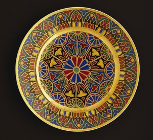 Nicholas I imperial dinner-plate, Imperial Porcelain Factory, St. Petersburg by School Russian