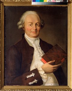 Portrait of the poet Vasili K. Trediakovsky by School Russian