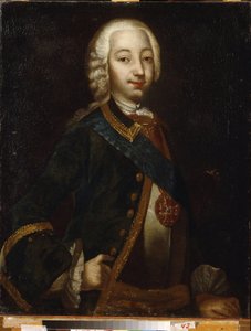 Portrait of the Tsar Peter III of Russia by School Russian
