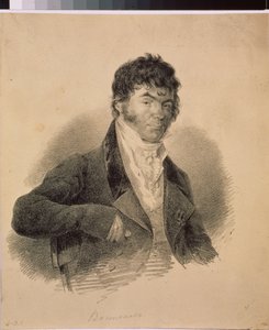 Portrait of the First Russian Philologist Alexander K. Vostokov (1781-1864) by School Russian