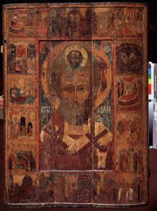 Saint Nicholas with Scenes of his Life by School Russian