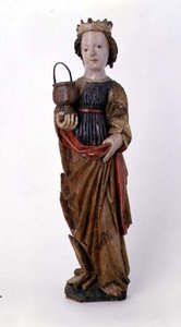 Wooden sculpture of Saint Dorothy from Kassa by School Slovakian