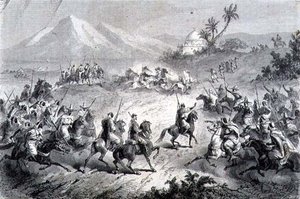An Adventure, Travellers Attacked by Brigands, Illustration from 