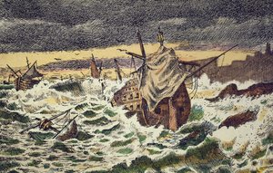 Destruction by storms of the Invincible Spanish Armada by School Spanish