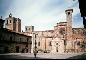 View of the Cathedral from the Plaza Mayor, Built 1150-14th Century