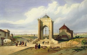 View of the City of Seville from the Cruz del Campo by School Spanish