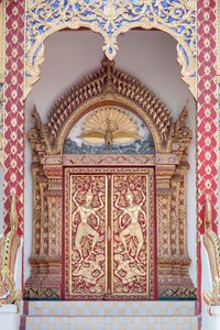 Temple Door, Wat Phrathat Doi Suthep by School Thai