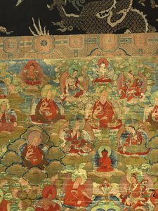 Third Panchen Lama Losan Penden Yeshe (detail) by School Tibetan
