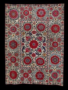 Shakhrisyabz Suzani by School Uzbek