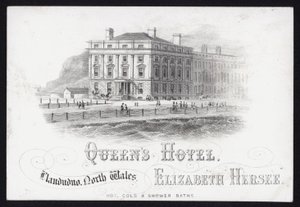 Trade card for the Queen