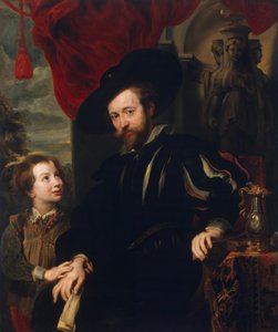 Portrait of Rubens with His Son Albert (copy from the lost original of the late 1610s)