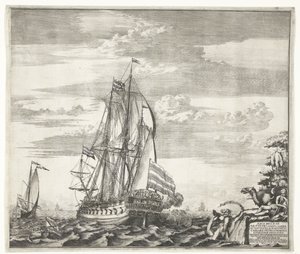 Flagship Goto Predestinatsia The Providence of God built by Peter the Great at Voronezh, 1700 by Schoonebeek
