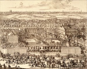 German Quarter Nemetskaya sloboda in Moscow right part, 1705 by Schoonebeek
