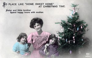 No Place like Home Sweet Home at Christmas Time, Greetings Card