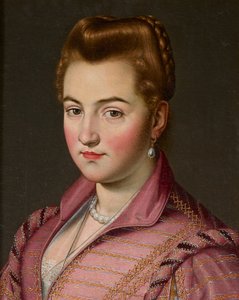 A Lady of the House of Parma, Possibly Costanza Colonna by Scipione (1550 98) (attr. to) Pulzone