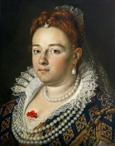 Portrait of Bianca Cappello 1548-1587, Grand Duchess of Tuscany, 1585-1586 by Scipione Pulzone
