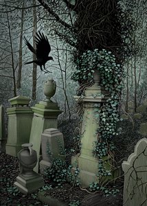 Highgate Cemetery by Scott McKowen