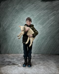 Shepherd Boy With a Lamb by Scott McKowen