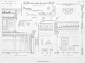 Interior decorative details of Holmwood, Glasgow by Scottish School