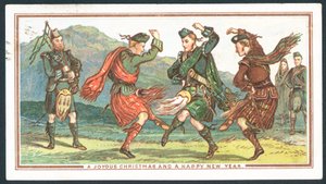 Scottish Christmas card by Scottish School