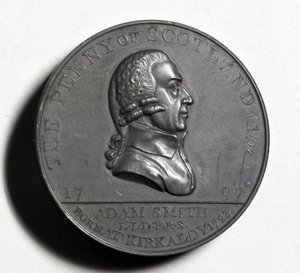 Scottish Penny commemorating Adam Smith (obverse), 1797