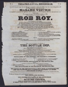 Theatre programme for the Theatre Royal, Edinburgh by Scottish School