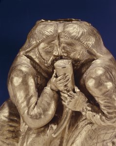 Plaque depicting two Scythians sharing a drink (detail)