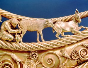 Scythian Milking a Ewe (detail)