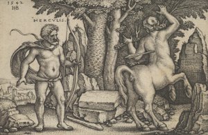 Hercules Killing Nessus, from The Labors of Hercules by Sebald Beham