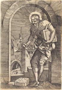 Saint Jerome at the Arch by Sebald Beham