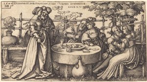 The Prodigal Son Wasting His Fortune by Sebald Beham