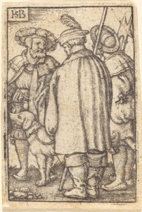 Three Soldiers and a Dog