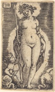 Venus and Cupid by Sebald Beham