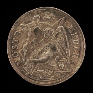 Angel with the Instruments of the Passion (reverse) by Sebastian Dadler
