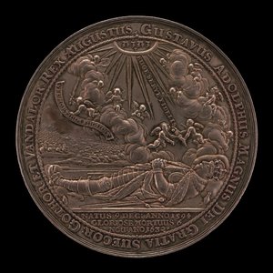 Death of Gustavus II Adolphus, King of Sweden [obverse], 1634 by Sebastian Dadler