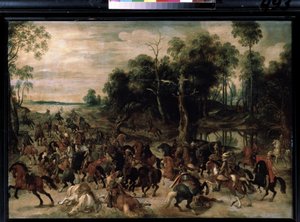 Cavalry Attack, c.1615 by Sebastian Vrancx