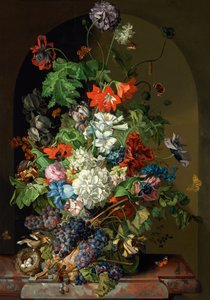 Still Life with Flowers by Sebastian Wegmayr