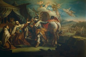 Delivery of venerated image of Our Lady of Victory to Father Domenico di Gesu Maria