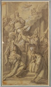 Madonna and Saints by Sebastiano Conca